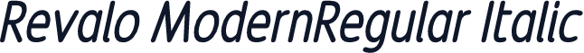 Revalo ModernRegular Italic