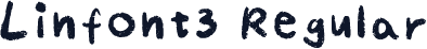 Linfont3 Regular