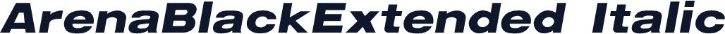 ArenaBlackExtended Italic