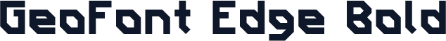 GeoFont Edge Bold