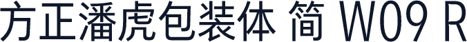 方正潘虎包装体 简 W09 R