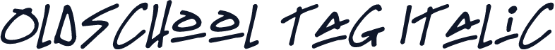 Oldschool Tag Italic