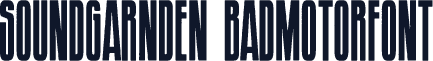 Soundgarnden Badmotorfont