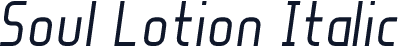 Soul Lotion Italic