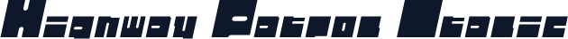 Highway Patrol Italic