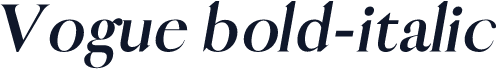 Vogue bold-italic