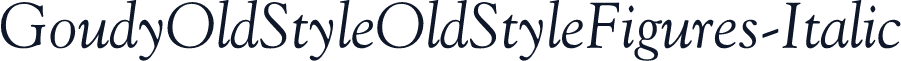 GoudyOldStyleOldStyleFigures-Italic