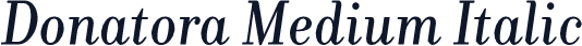 Donatora Medium Italic
