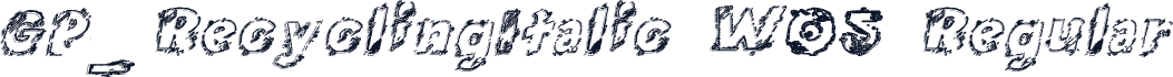 GP_RecyclingItalic W05 Regular