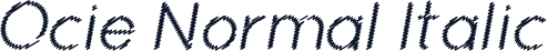 Ocie Normal Italic
