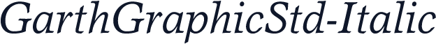 GarthGraphicStd-Italic
