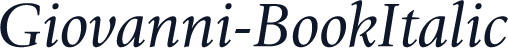 Giovanni-BookItalic