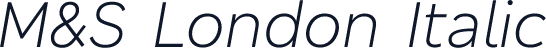 M&S London Italic