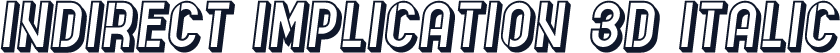 Indirect Implication 3D Italic
