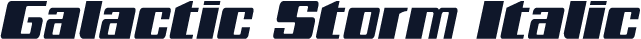 Galactic Storm Italic