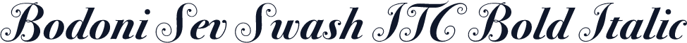 Bodoni Sev Swash ITC Bold Italic