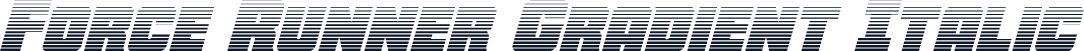 Force Runner Gradient Italic