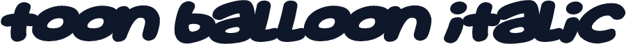 Toon Balloon Italic