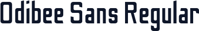 Odibee Sans Regular