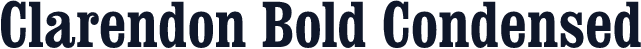 Clarendon Bold Condensed