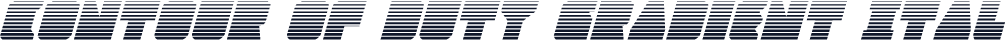 Contour of Duty Gradient Ital