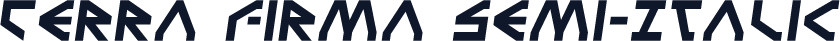 Terra Firma Semi-Italic