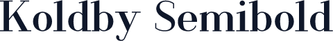 Koldby Semibold