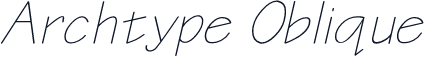 Archtype Oblique
