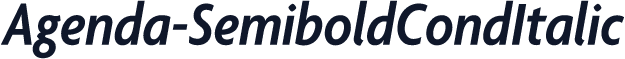 Agenda-SemiboldCondItalic