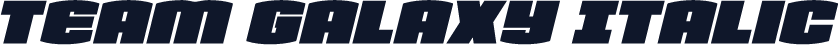 Team Galaxy Italic