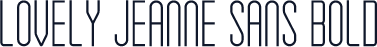 Lovely Jeanne Sans Bold