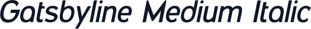 Gatsbyline Medium Italic