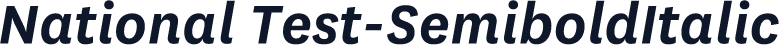 National Test-SemiboldItalic