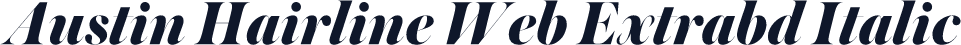 Austin Hairline Web Extrabd Italic