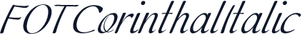 FOTCorinthalItalic
