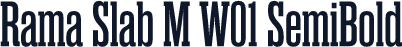 Rama Slab M W01 SemiBold