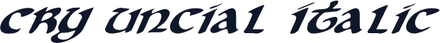 Cry Uncial Italic