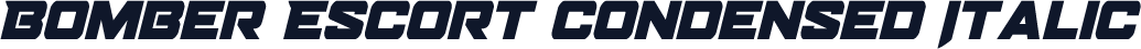 Bomber Escort Condensed Italic
