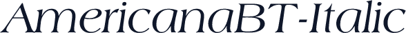 AmericanaBT-Italic