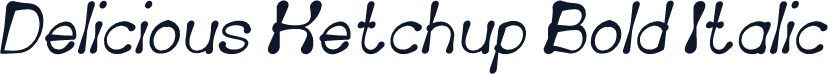 Delicious Ketchup Bold Italic