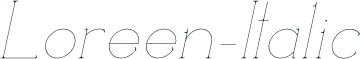 Loreen-Italic