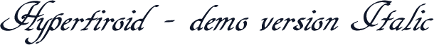 Hypertiroid - demo version Italic