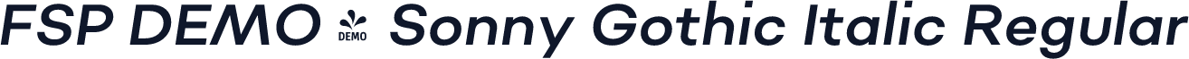 FSP DEMO - Sonny Gothic Italic Regular