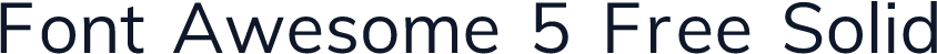 Font Awesome 5 Free Solid