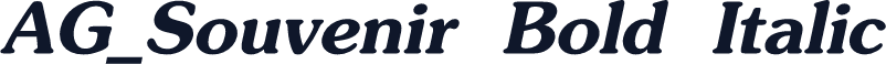 AG_Souvenir Bold Italic