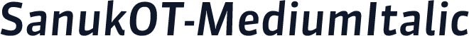 SanukOT-MediumItalic