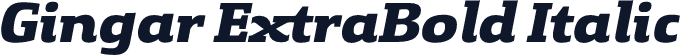 Gingar ExtraBold Italic