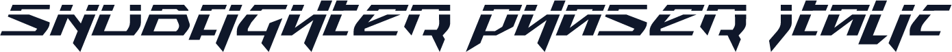 Snubfighter Phaser Italic