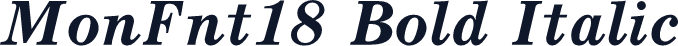 MonFnt18 Bold Italic