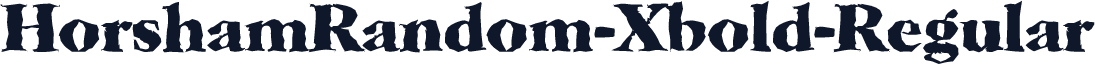 HorshamRandom-Xbold-Regular